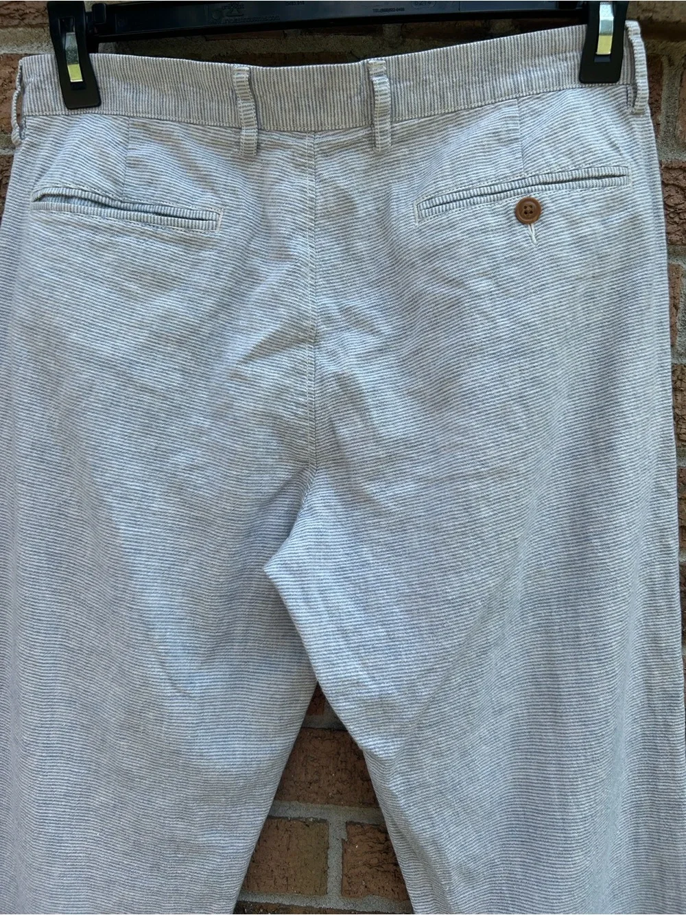 J. Crew Light blue / white horizontal stripe Men's Chino Pants 32x30